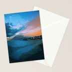 Laguna Beach At Night Stationery Card Gallery Image 2