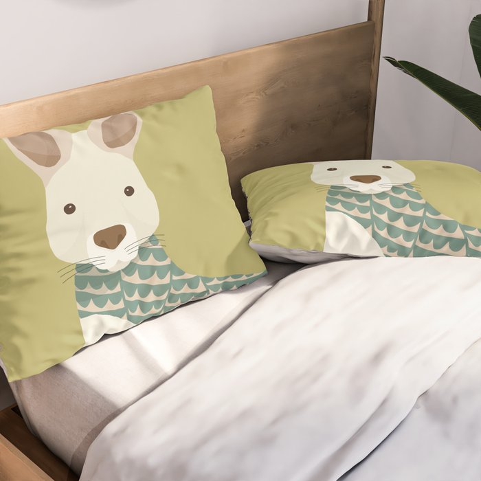 Whimsical Kangaroo Pillow Sham Gallery Image 2