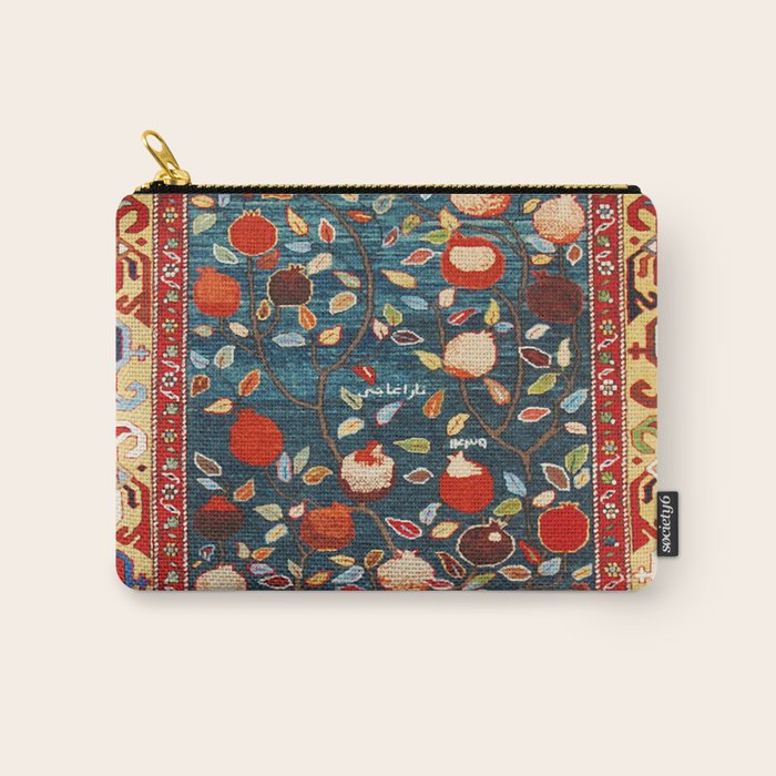 Pomegranate Tree Azerbaijan Rug Carry All Pouch Gallery Image 1