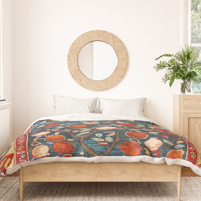 Pomegranate Tree Azerbaijan Rug Duvet Cover Gallery Image 3