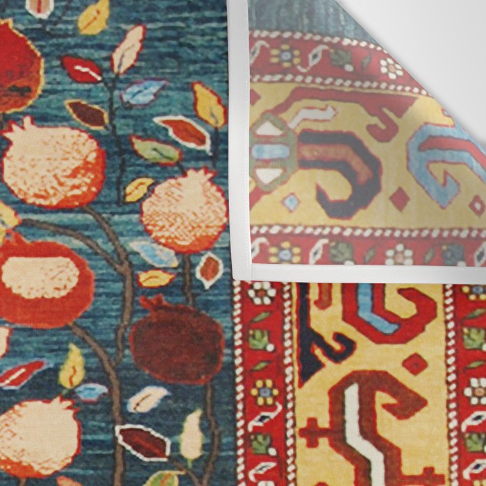 Pomegranate Tree Azerbaijan Rug Wall Tapestry Gallery Image 3