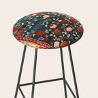 Pomegranate Tree Azerbaijan Rug Stool Gallery Image 2