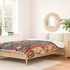Pomegranate Tree Azerbaijan Rug Duvet Cover Gallery Image 2