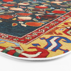 Pomegranate Tree Azerbaijan Rug Bath Mat Gallery Image 3