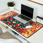 Pomegranate Tree Azerbaijan Rug Desk Mat Gallery Image 2