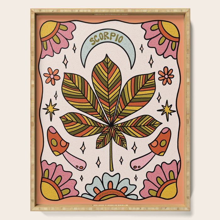 Scorpio Leaf Serving Tray Gallery Image 1