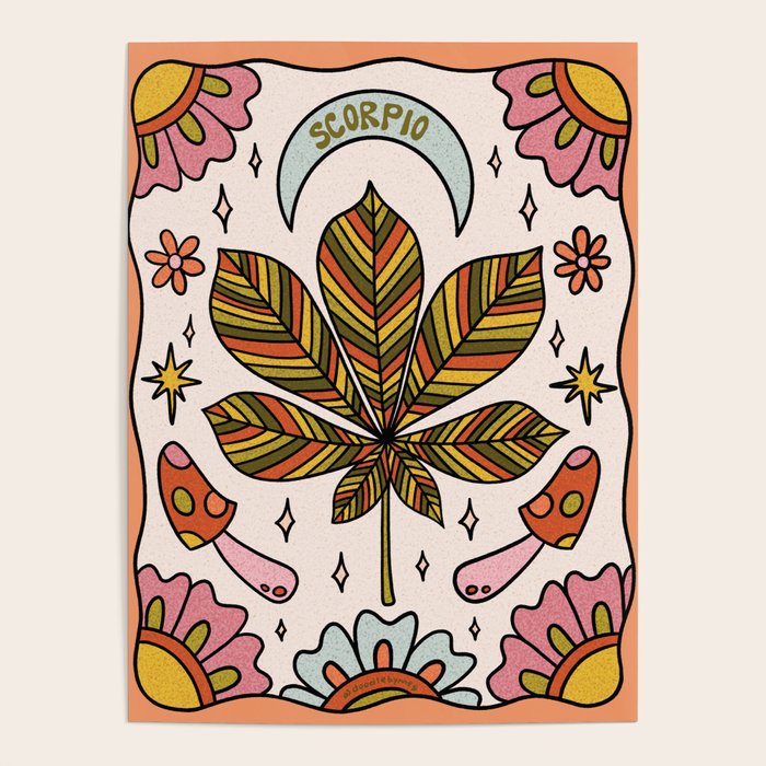 Scorpio Leaf Poster Gallery Image 1