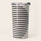 Bold Orange Circle Black Lines Travel Mug Gallery Image 2