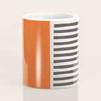 Bold Orange Circle Black Lines Coffee Mug Gallery Image 4