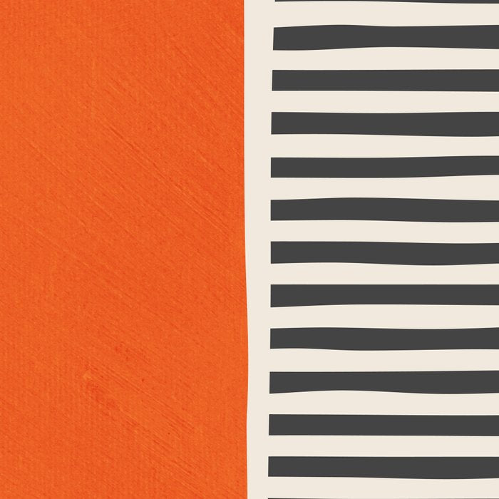 Bold Orange Circle Black Lines Coffee Mug Gallery Image 2