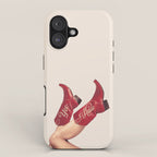 These Boots - Yeehaw Rustic Red n Neutral iPhone Case Gallery Image 1