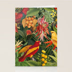 Midnight Jungle Parrots Tropical Paradise Stationery Card Gallery Image 2