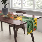 Midnight Jungle Parrots Tropical Paradise Table Runner Gallery Image 2