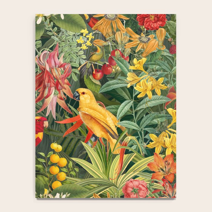 Midnight Jungle Parrots Tropical Paradise Notebook Gallery Image 4