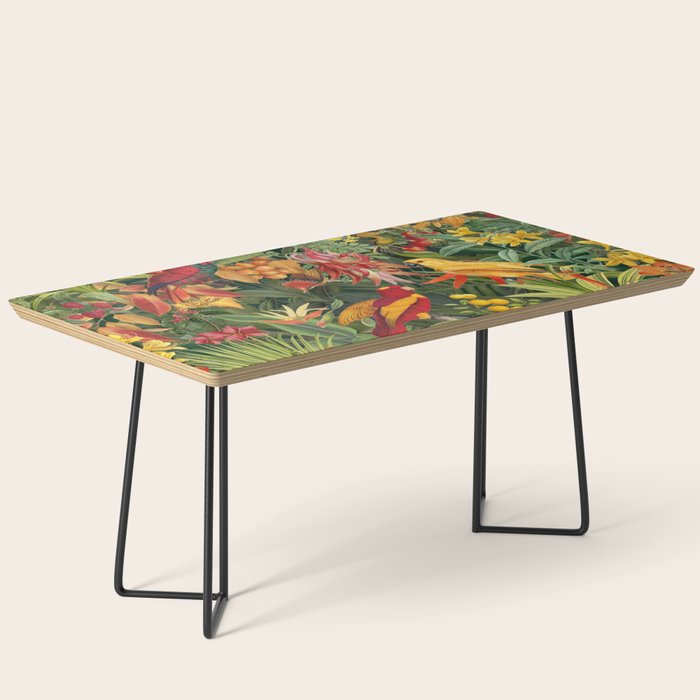 Midnight Jungle Parrots Tropical Paradise Coffee Table Gallery Image 1