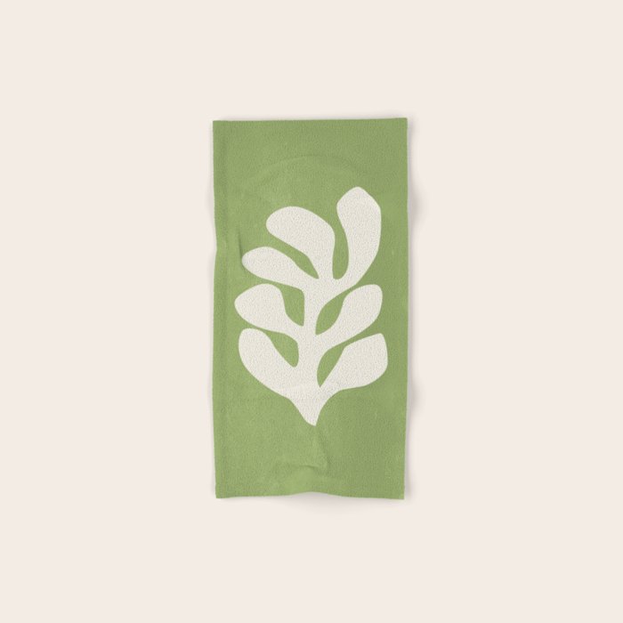 Forest Green Leaf: Matisse Paper Cutouts V Bath Towel Gallery Image 1