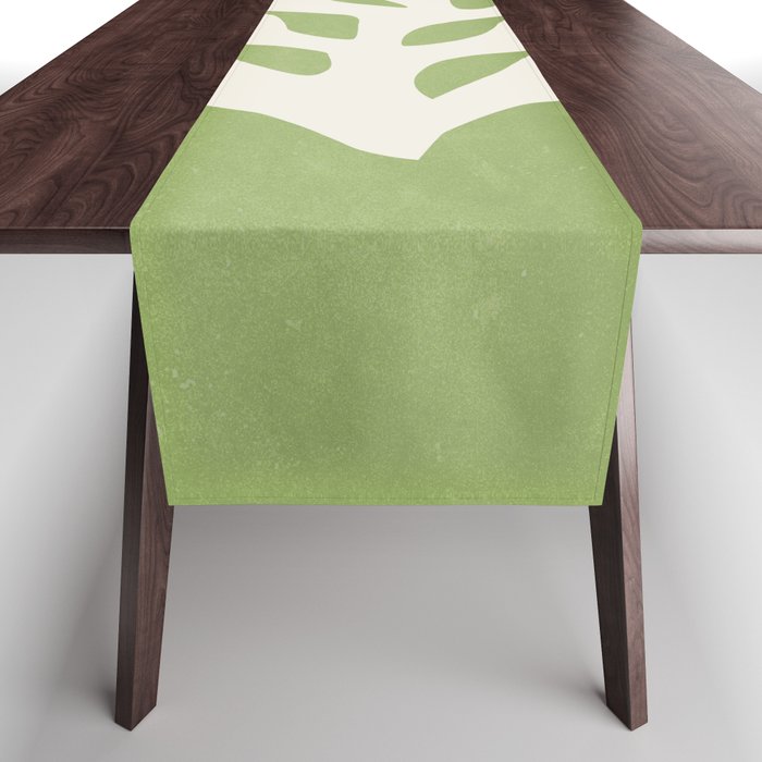 Forest Green Leaf: Matisse Paper Cutouts V Table Runner Gallery Image 1