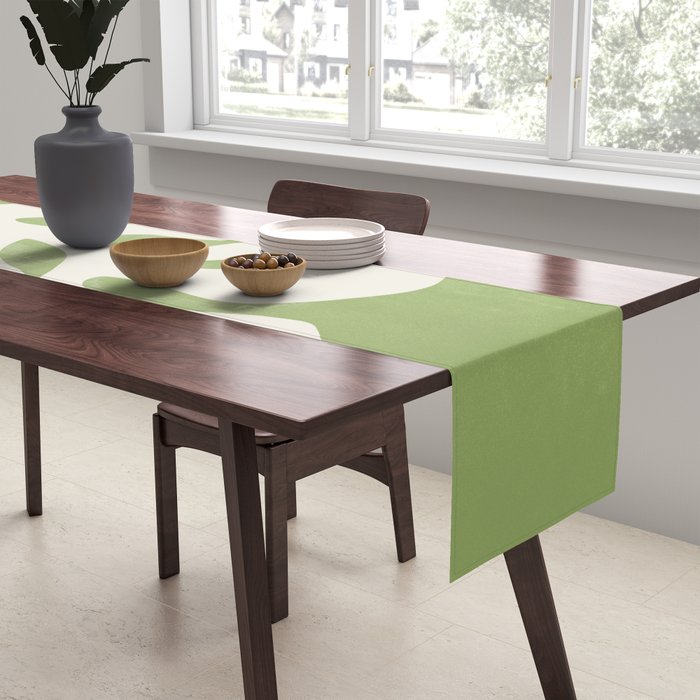 Forest Green Leaf: Matisse Paper Cutouts V Table Runner Gallery Image 2