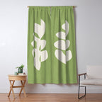 Forest Green Leaf: Matisse Paper Cutouts V Window Curtain Gallery Image 5