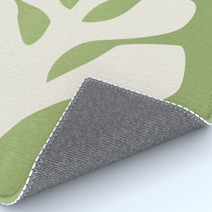 Forest Green Leaf: Matisse Paper Cutouts V Rug Gallery Image 4