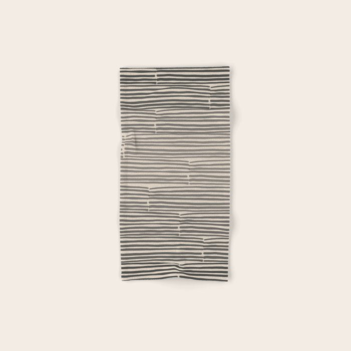 hand drawn light lines â charcoal Bath Towel Gallery Image 1