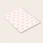 Midcentury Modern Atomic Starburst Pattern in Pale Pink and Light Cream Notebook Gallery Image 3
