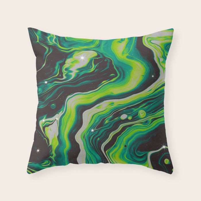 JOURS ÉTRANGES Throw Pillow Gallery Image 1