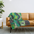 JOURS ÉTRANGES Throw Blanket Gallery Image 1