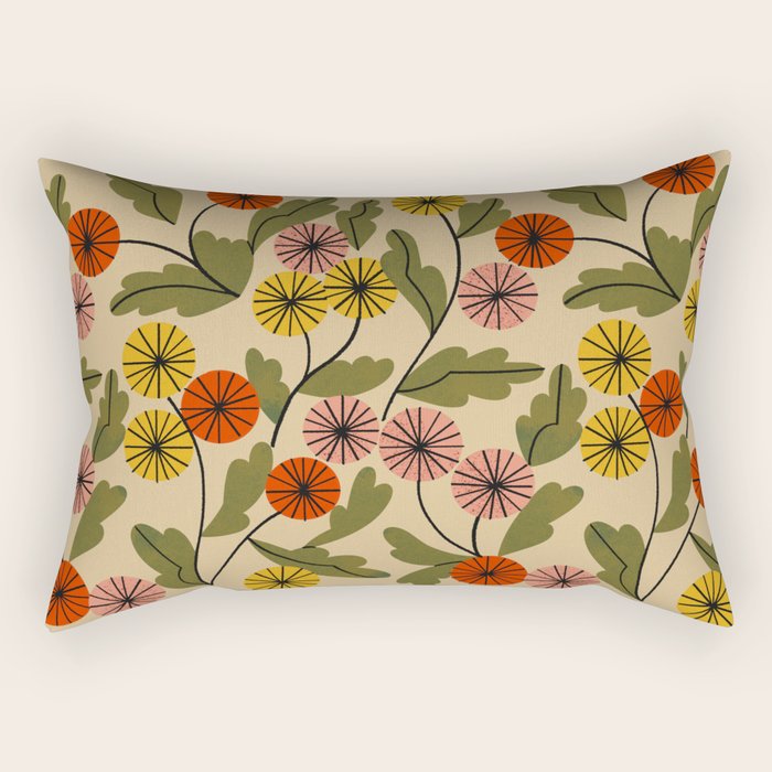 Autumn Mums Rectangular Pillow Gallery Image 1