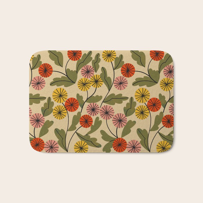 Autumn Mums Bath Mat Gallery Image 1