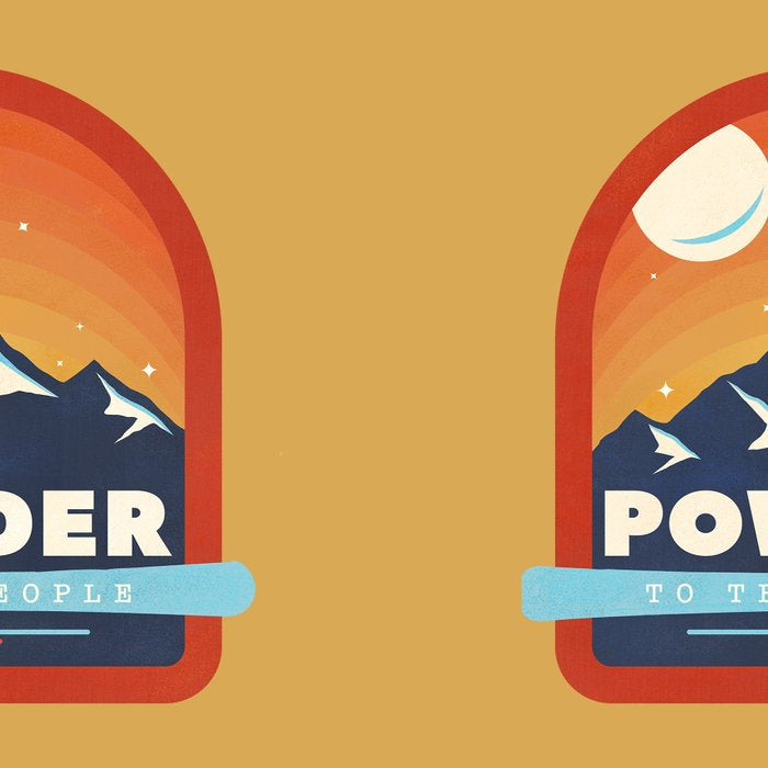 Powder To The People - Ski Badge Coffee Mug Gallery Image 2