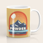 Powder To The People - Ski Badge Coffee Mug Gallery Image 1