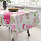 Vintage & Shabby Chic - Pastel Spring Flower Medow Tablecloth Gallery Image 3