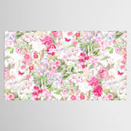 Vintage & Shabby Chic - Pastel Spring Flower Medow Tablecloth Gallery Image 2