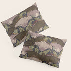 Vintage Art Deco Bat and Flowers Pillow Sham Gallery Image 3
