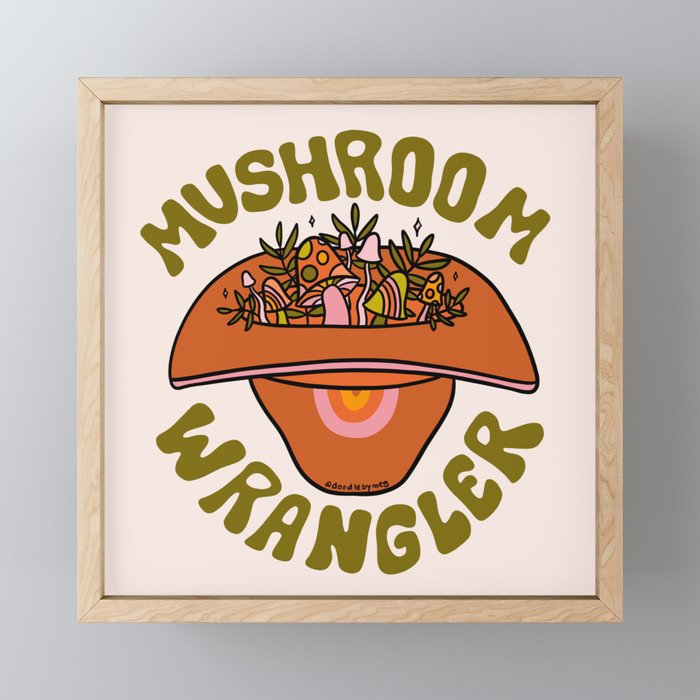 Mushroom Wrangle Mini Art Print Gallery Image 1