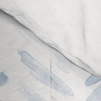 Denim blue watercolor chevron - painted herringbone  Comforter Gallery Image 4