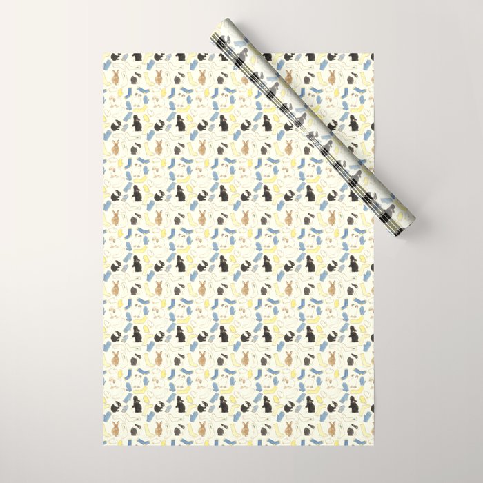 Gloves, socks, and bunnies Wrapping Paper Gallery Image 1