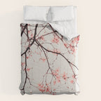 Magnolia Flowers - Pink spring blossoms Comforter Gallery Image 6