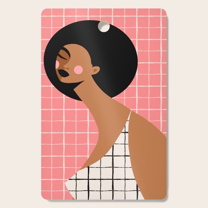 Grid Locked Goddess Cutting Board Gallery Image 1
