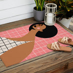 Grid Locked Goddess Outdoor Rug Gallery Image 2