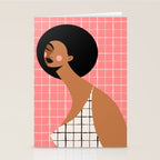Grid Locked Goddess Stationery Card Gallery Image 2