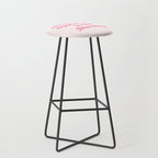 Retro Morning Quote Nº1  pink Stool Gallery Image 1