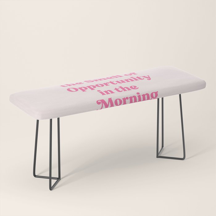 Retro Morning Quote Nº1  pink Bench Gallery Image 1