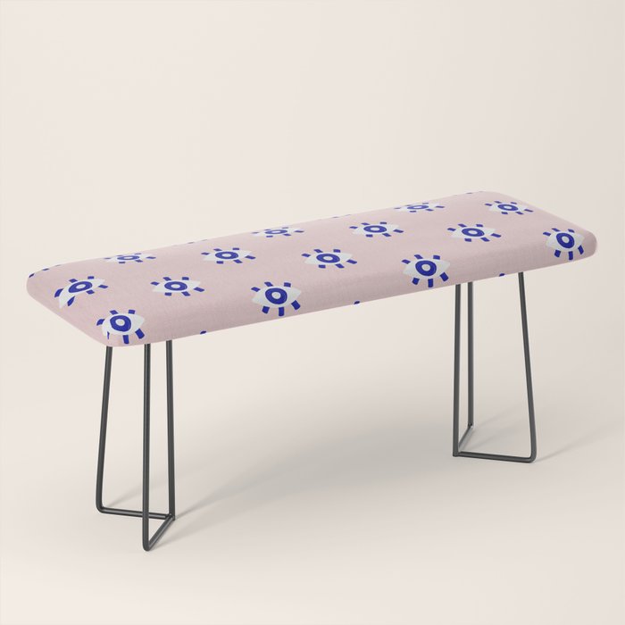 Evil Eye Dots - Navy & Blush Palette Bench Gallery Image 1