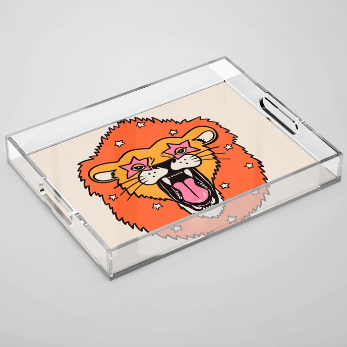 Lion Acrylic Tray Gallery Image 1