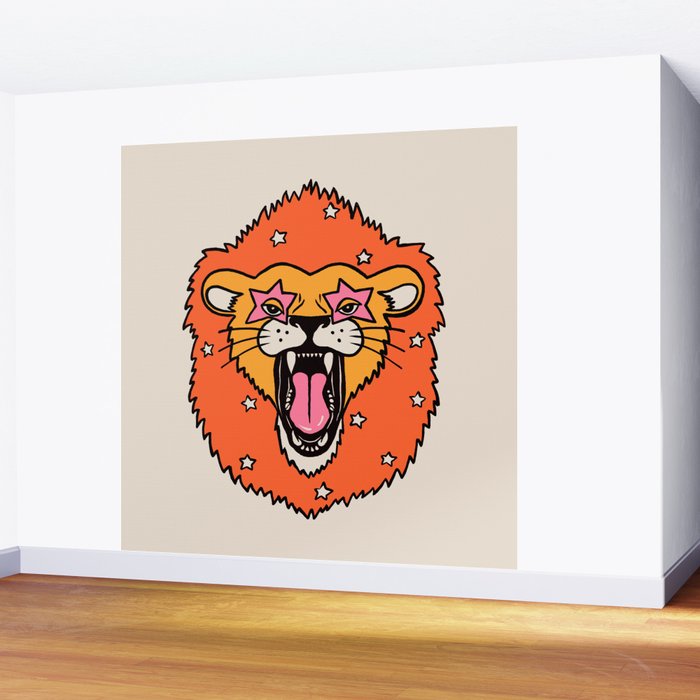 Lion Wall Mural Gallery Image 2