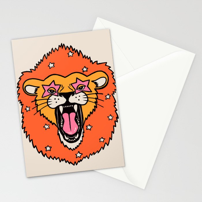 Lion Stationery Card Gallery Image 2
