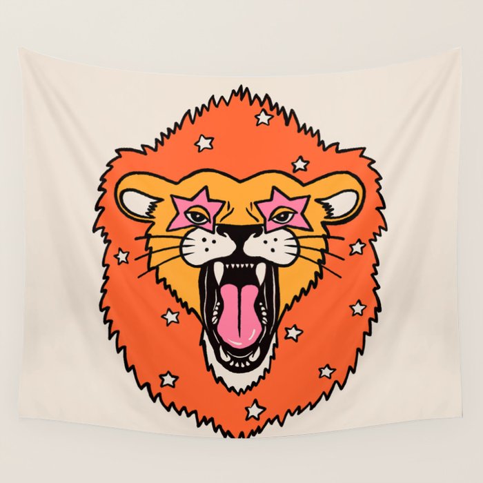 Lion Wall Tapestry Gallery Image 4