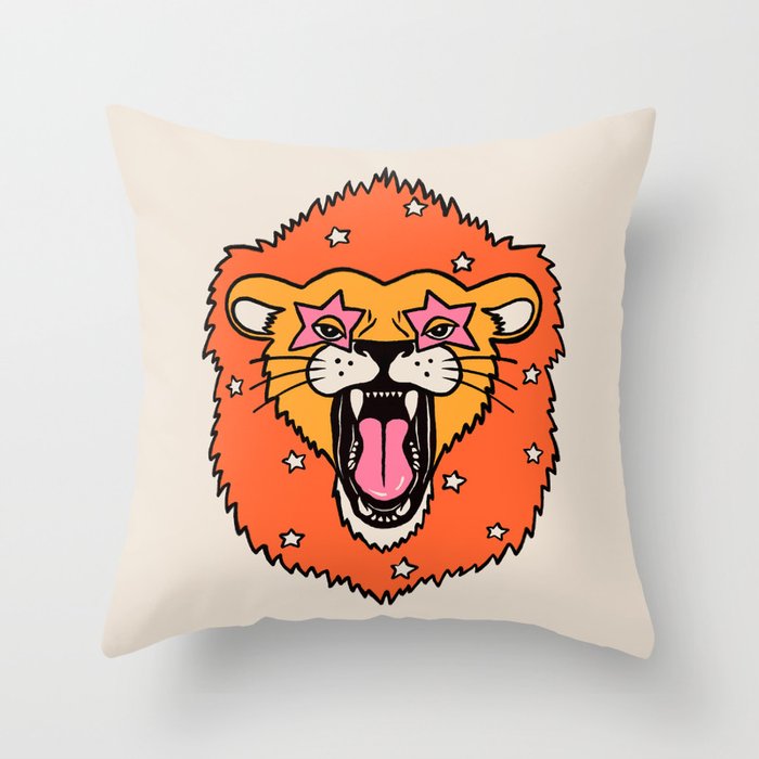 Lion Throw Pillow Gallery Image 6